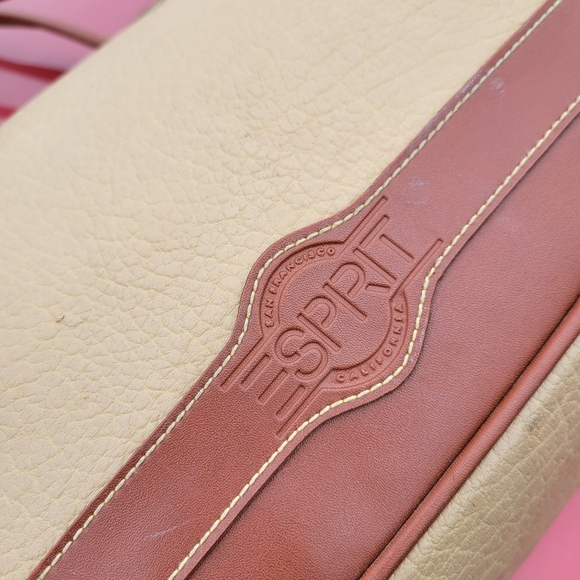 Vintage esprit leather satchel bag purse - Picture 4 of 12